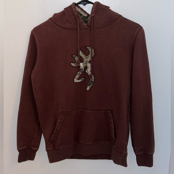 Browning Small Brown Hoodie - Picture 1 of 3